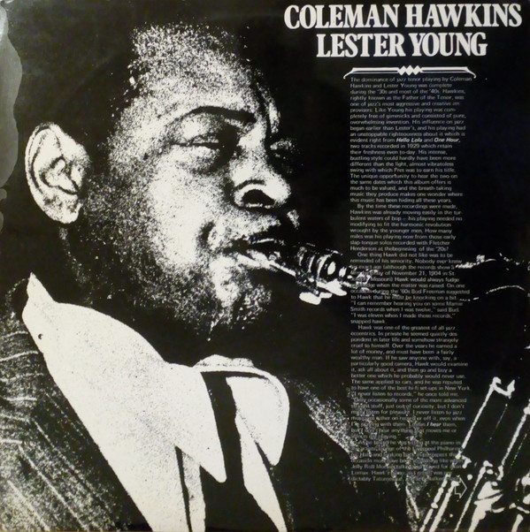 Cover Coleman Hawkins / Lester Young - Coleman Hawkins-Lester Young (LP, Comp) Schallplatten Ankauf