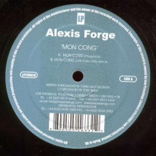 Cover Alexis Forge - Mon Cong (12) Schallplatten Ankauf