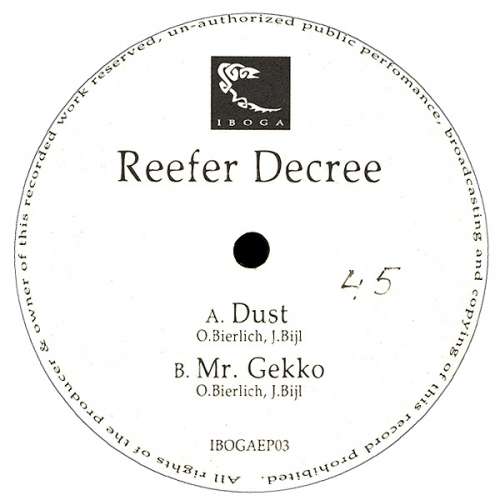 Cover Reefer Decree - Dust / Mr. Gekko (12, EP) Schallplatten Ankauf