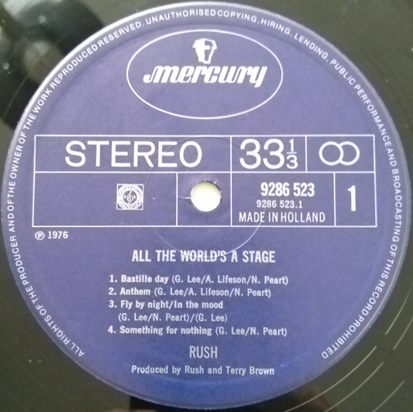 Bild Rush - All The World's A Stage (2xLP, Album, Gat) Schallplatten Ankauf