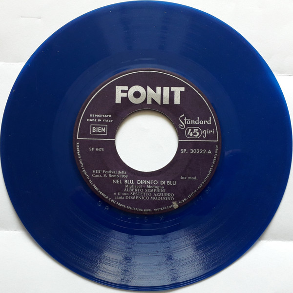 Cover Domenico Modugno - Nel Blu, Dipinto Di Blu (7, Single, Blu) Schallplatten Ankauf