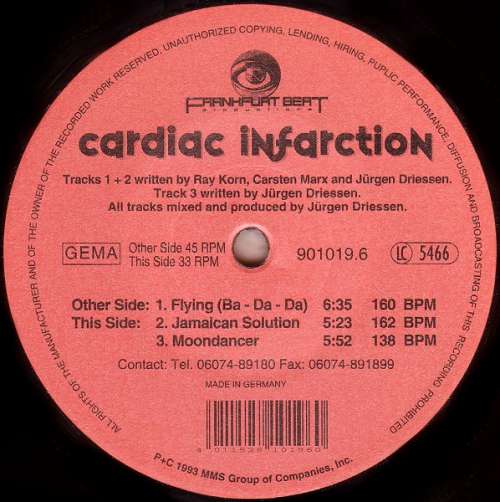Cover Cardiac Infarction - Flying (Ba-Da-Da) (12) Schallplatten Ankauf