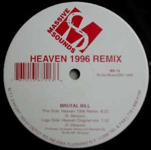 Cover Brutal Bill - Heaven 1996 Remix (12) Schallplatten Ankauf