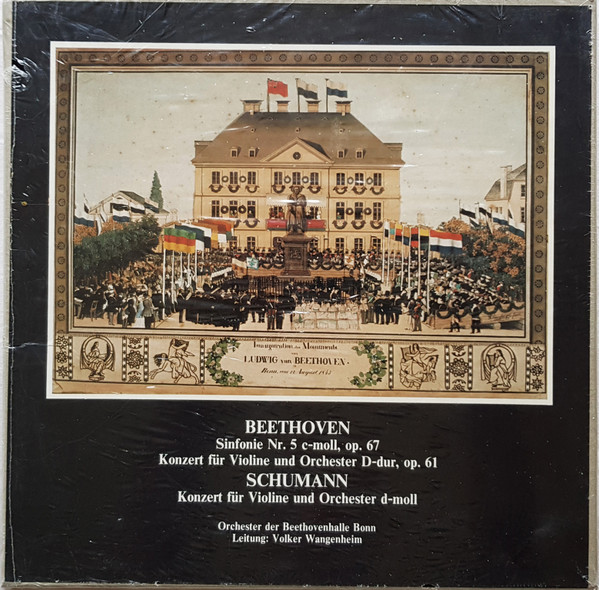 Cover Beethoven*, Schumann* - Orchester Der Beethovenhalle Bonn, Volker Wangenheim - Sinfonie Nr. 5 / Konzert Für Violine Und Orchester (2xLP + Box) Schallplatten Ankauf
