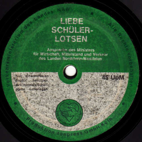 Cover Unknown Artist - Liebe Schülerlotsen / Reise-Beat (Flexi, 7) Schallplatten Ankauf