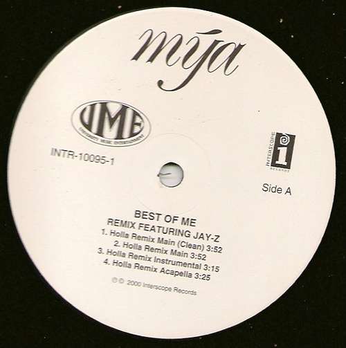 Cover Mýa* Featuring Jay-Z - Best Of Me (Remix) (12) Schallplatten Ankauf