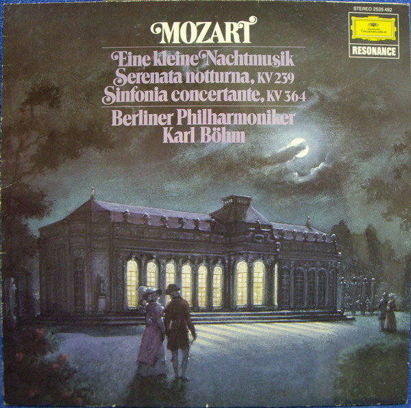 Cover Mozart* - Berliner Philharmoniker, Karl Böhm - Eine Kleine Nachtmusik / Serenata Notturna, KV 239 / Sinfonia Concertante, KV 364  (LP, Comp) Schallplatten Ankauf