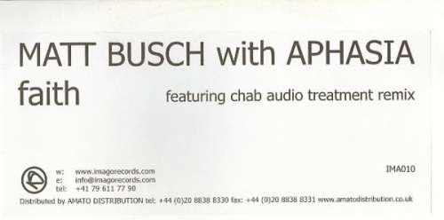Cover Matt Busch with Aphasia (3) - Faith (12) Schallplatten Ankauf