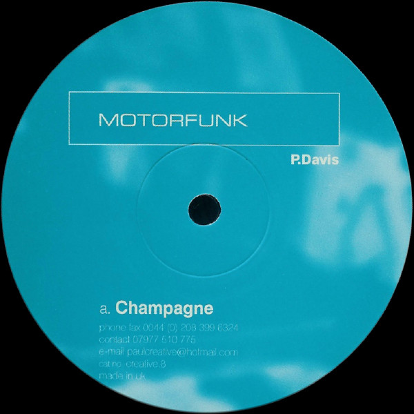 Cover Motorfunk - Champagne (12) Schallplatten Ankauf