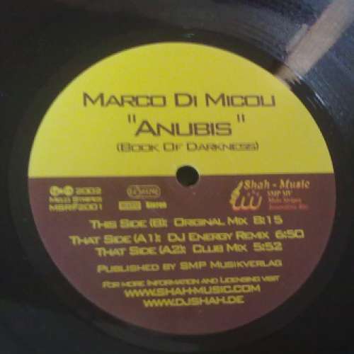 Cover Marco Di Micoli - Anubis (Book Of Darkness) (12) Schallplatten Ankauf
