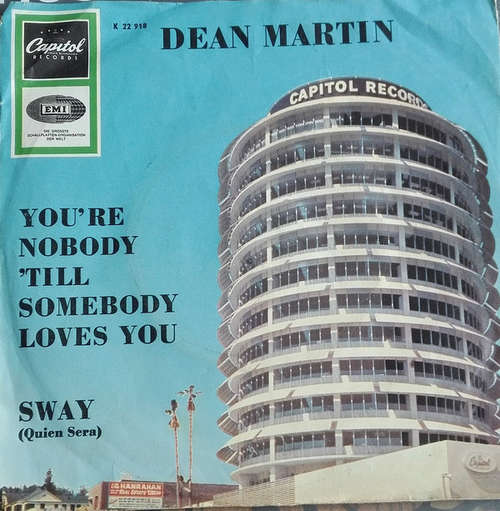 Cover Dean Martin - You're Nobody 'till Somebody Loves You/Sway (Quien Sera) (7, Single) Schallplatten Ankauf