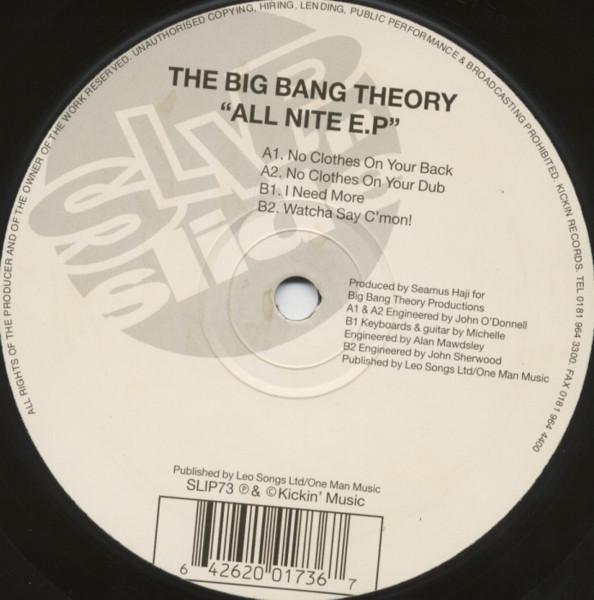 Cover The Big Bang Theory* - All Nite E.P. (12, EP) Schallplatten Ankauf