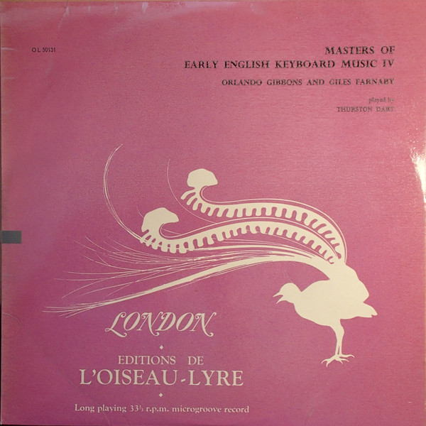 Cover Thurston Dart, Orlando Gibbons, Giles Farnaby - Masters Of Early English Keyboard Music IV (LP, Album, Mono) Schallplatten Ankauf