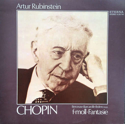 Cover Artur Rubinstein* - Chopin* - F-Moll-Fantasie (LP, Album, RE) Schallplatten Ankauf