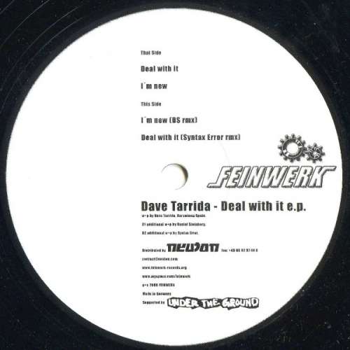 Cover Dave Tarrida - Deal With It E.P. (12, EP) Schallplatten Ankauf