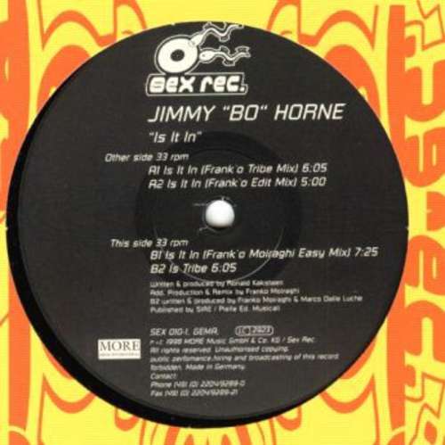 Cover Jimmy Bo Horne - Is It In (12) Schallplatten Ankauf