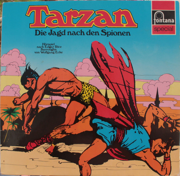 Cover Edgar Rice Burroughs - Tarzan - Die Jagd Nach Den Spionen (LP) Schallplatten Ankauf