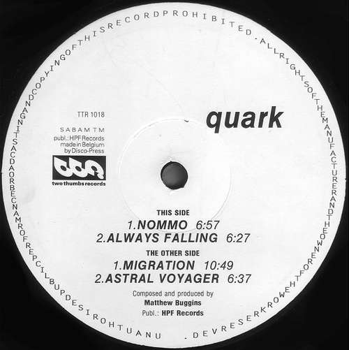 Cover Quark - Migration (12) Schallplatten Ankauf