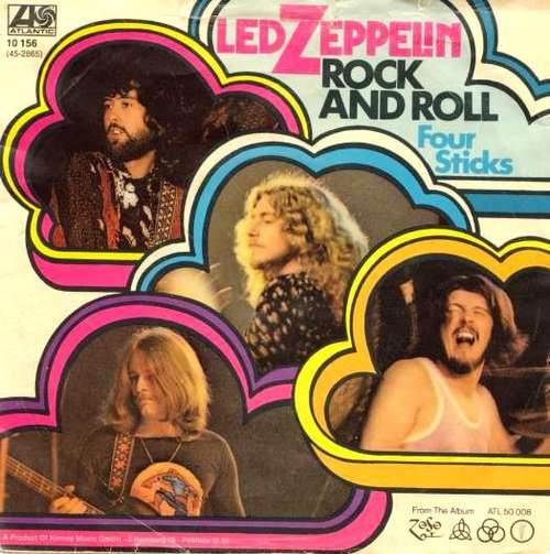 Cover Led Zeppelin - Rock And Roll / Four Sticks (7, Single) Schallplatten Ankauf