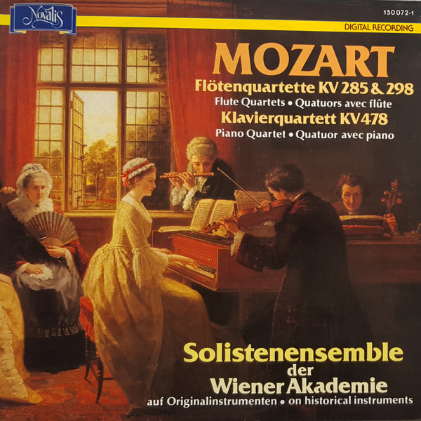 Bild Mozart* - Solistenensemble Der Wiener Akademie - Flötenquartette KV 285 & 298 / Klavierquartett KV 478 (LP) Schallplatten Ankauf