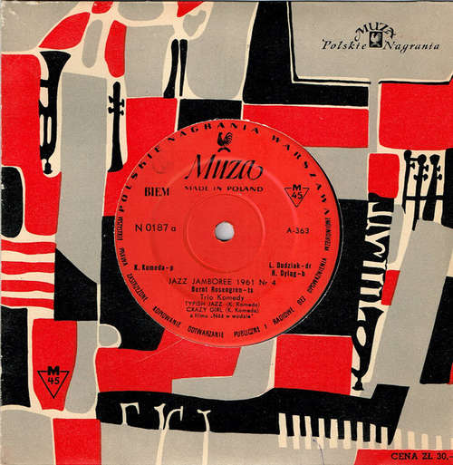 Cover Bernt Rosengren, Komeda Trio* - Jazz Jamboree 1961 Nr 4  (7, EP, Mono) Schallplatten Ankauf