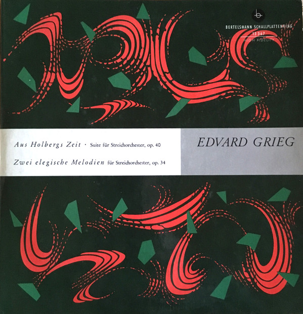 Cover Edvard Grieg, Das Südwestdeutsche Kammerorchester*, Friedrich Tilegant - Aus Holbergs Zeit - Zwei Elegische Melodien (10, Mono) Schallplatten Ankauf