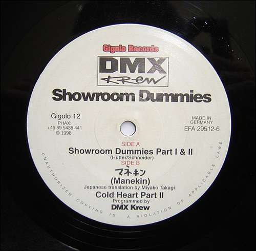 Cover Showroom Dummies Schallplatten Ankauf