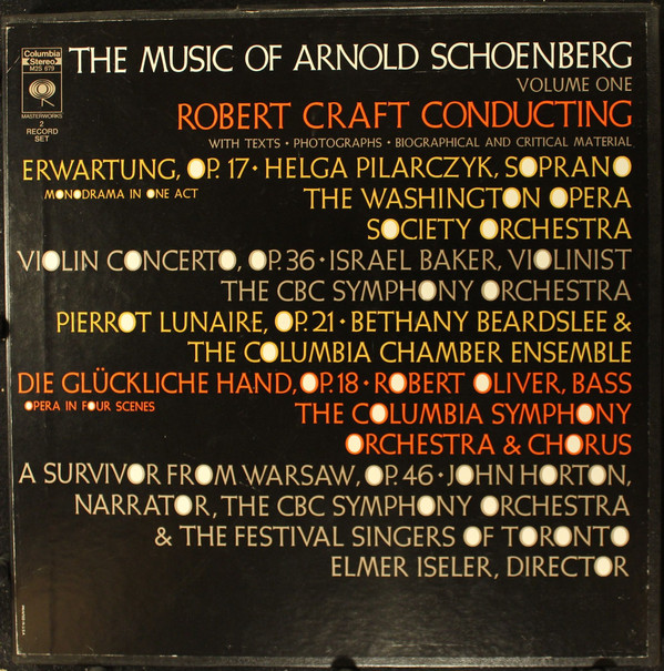 Cover Arnold Schoenberg - The Music Of Arnold Schoenberg - Volume One (2xLP) Schallplatten Ankauf
