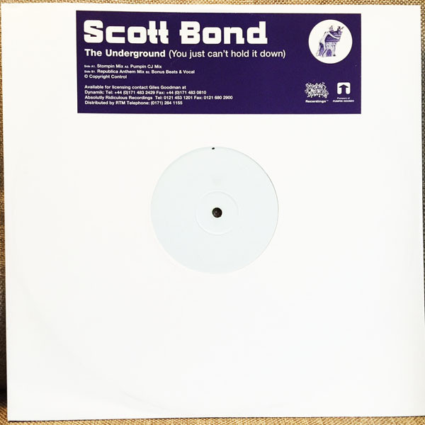 Cover Scott Bond - The Underground (You Just Can't Hold It Down) (12, Promo, W/Lbl) Schallplatten Ankauf