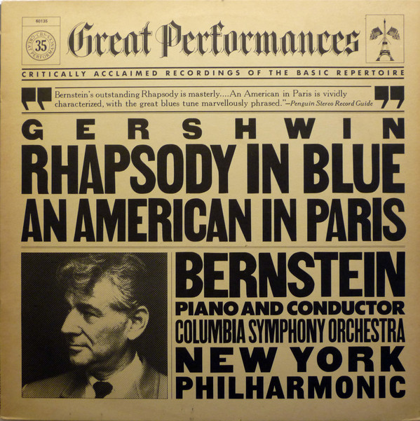 Cover Bernstein*, Columbia Symphony Orchestra, New York Philharmonic* / Gershwin* - Rhapsody In Blue / An American In Paris (LP, RE) Schallplatten Ankauf