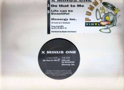 Cover X Minus One - Do That To Me (12) Schallplatten Ankauf