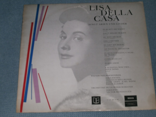 Bild Lisa Della Casa - Lisa Della Casa Singt Arien Und Lieder (LP, Album, Comp, Mono, Club) Schallplatten Ankauf
