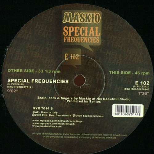 Cover Maskio - Special Frequencies (12) Schallplatten Ankauf