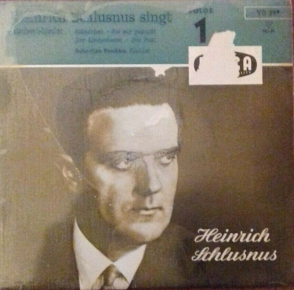 Cover Franz Schubert, Heinrich Schlusnus - Heinrich Schlusnus Singt Schubert-Lieder (7, Mono) Schallplatten Ankauf