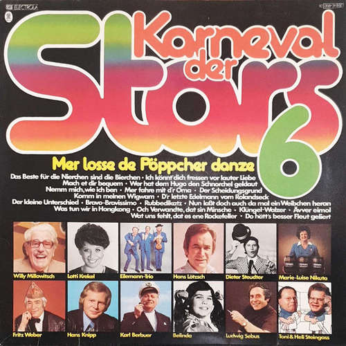 Cover Various - Karneval Der Stars 6 - Mer Losse De Pöppcher Danze (LP, Comp) Schallplatten Ankauf