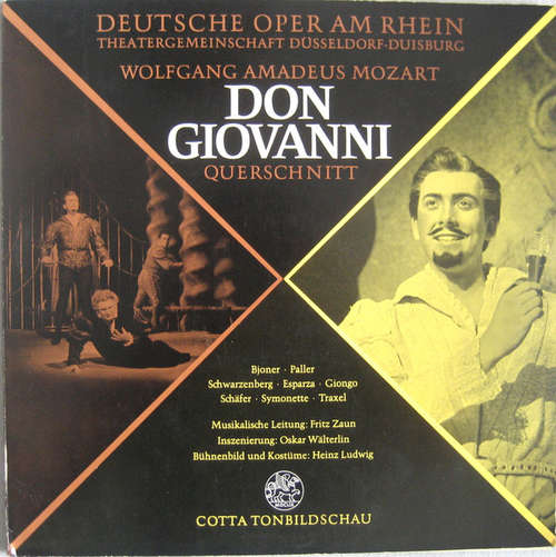 Cover Chor Der Deutschen Oper Am Rhein, Düsseldorfer Symphoniker : Wolfgang Amadeus Mozart - Don Giovanni, Querschnitt (LP, + S) Schallplatten Ankauf