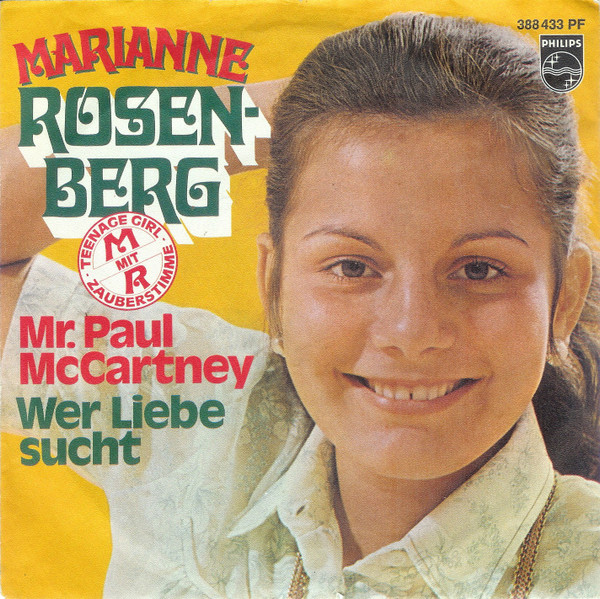 Cover Marianne Rosenberg - Mr. Paul McCartney / Wer Liebe Sucht (7, Single, Mono) Schallplatten Ankauf