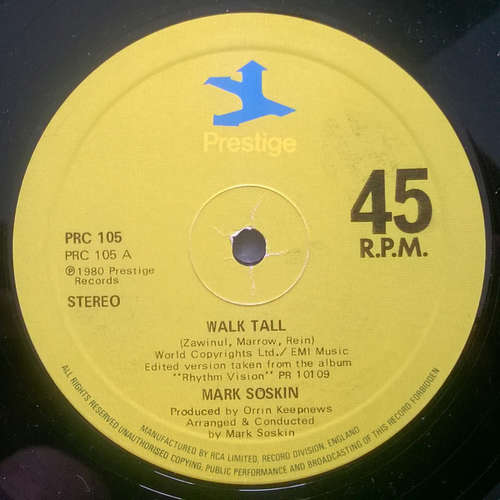 Cover Mark Soskin - Walk Tall / Colossus (12) Schallplatten Ankauf