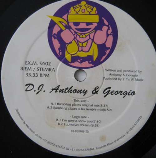 Cover D.J. Anthony & Georgio* - Rumbling Plates (12) Schallplatten Ankauf