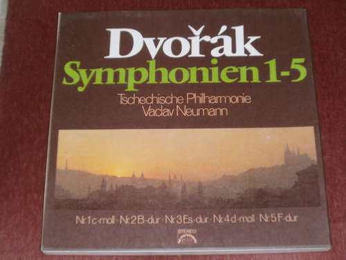 Cover Antonín Dvořák - Symphonien 1-5 (4xLP, Box) Schallplatten Ankauf