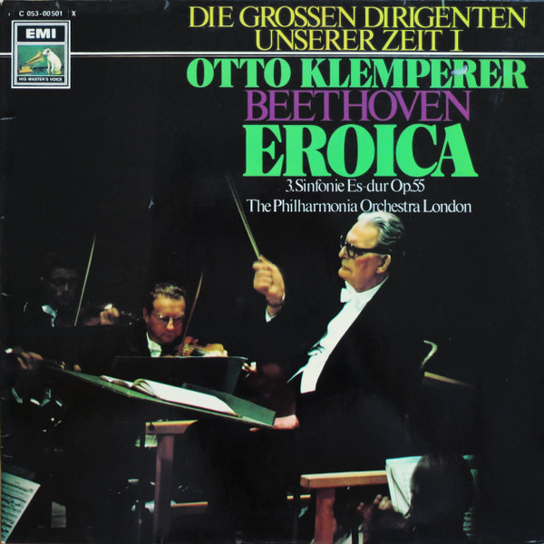Cover Otto Klemperer, Beethoven*, The Philharmonia Orchestra London* - Eroica (3. Sinfonie Es-dur Op. 55) (LP, Red) Schallplatten Ankauf