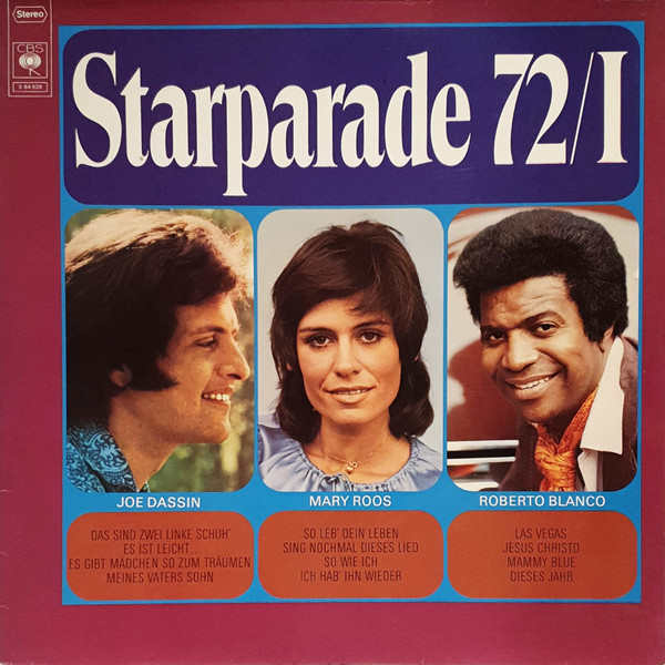 Cover Mary Roos, Roberto Blanco, Joe Dassin - Starparade 72/I (LP, Comp) Schallplatten Ankauf