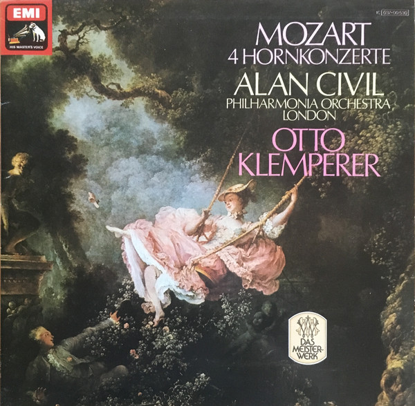 Cover Wolfgang Amadeus Mozart, Alan Civil, Otto Klemperer, Philharmonia Orchestra - 4 Hornkonzerte (LP, Album) Schallplatten Ankauf