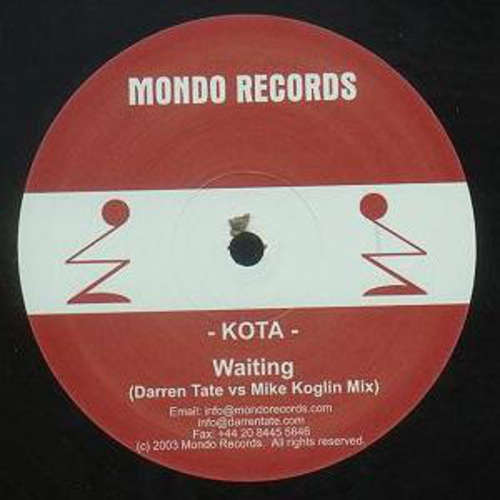 Cover Kota - Waiting (Darren Tate Vs Mike Koglin Mix) (12, S/Sided, Promo) Schallplatten Ankauf