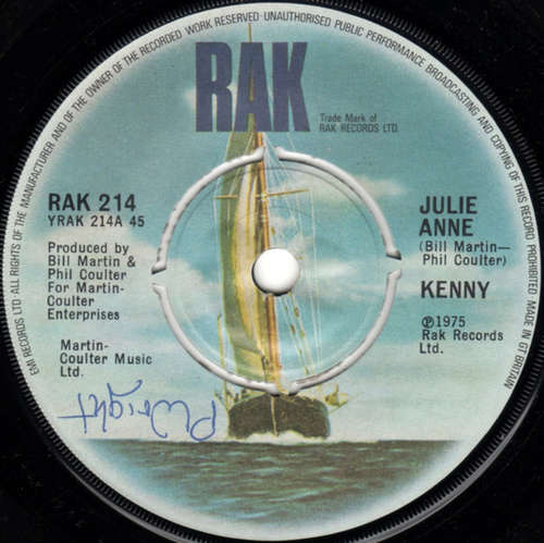 Cover Kenny (3) - Julie Anne (7, Single, Pus) Schallplatten Ankauf