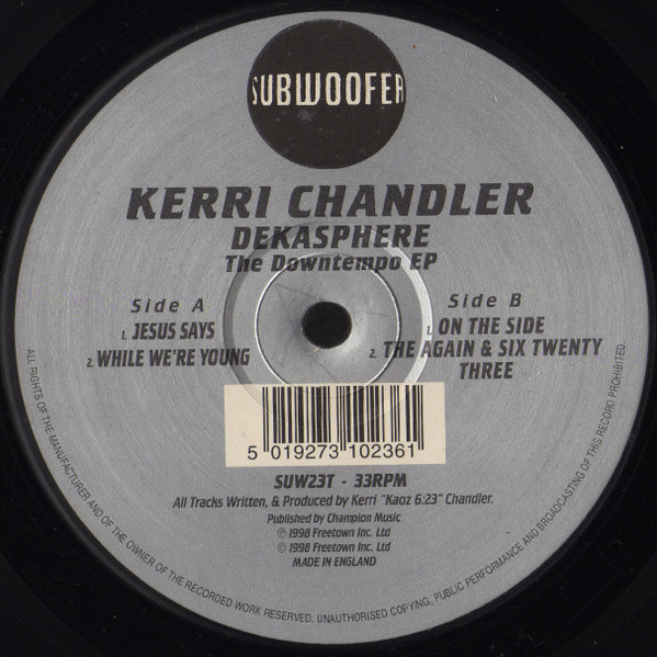 Cover Kerri Chandler - Dekasphere (The Downtempo EP) (12, EP) Schallplatten Ankauf