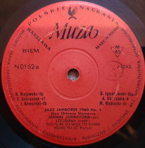Cover New Orleans Stompers - Jazz Jamboree No. 1 (7, EP, Mono, RE) Schallplatten Ankauf