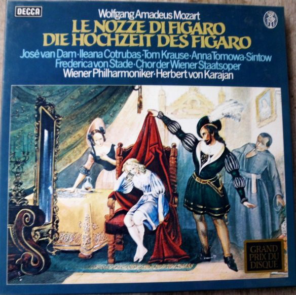 Cover Mozart*  -  Herbert von Karajan & The Vienna Philharmonic* - Mozart - Le Nozze Di Figaro (4xLP) Schallplatten Ankauf