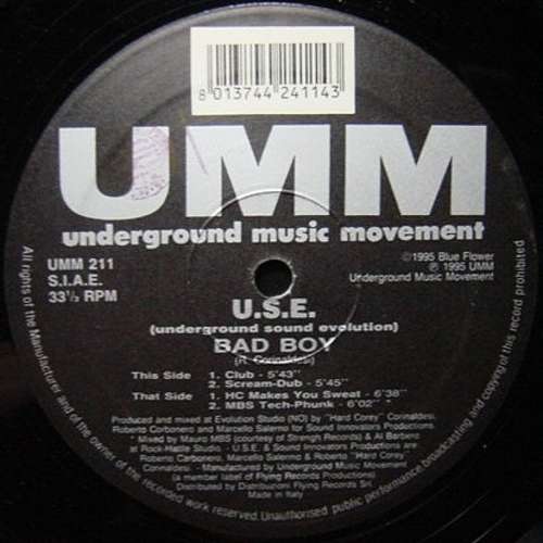 Cover U.S.E. (2) - Bad Boy (12) Schallplatten Ankauf