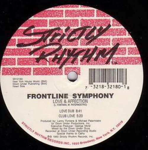 Cover Frontline Symphony - Reach Out / Love & Affection (12) Schallplatten Ankauf